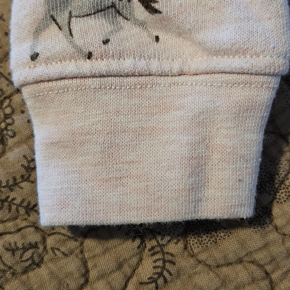 John Deere Toddler Horse Print Hoodie - Pink 2T - Picture 9 of 10